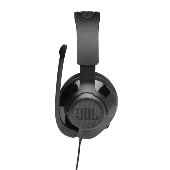 JBL Quantum 200 - Black - Wired over-ear gaming headset with flip-up mic - Detailshot 4 image number null